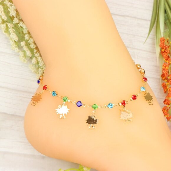 "Handmade Anklet – Elegant & Delicate Jewelry for Women | UNVRC1304 - Picture 5 of 10